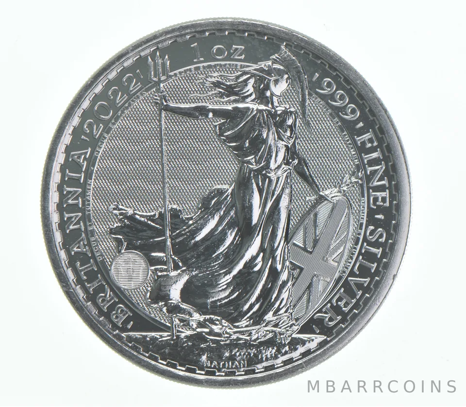 2022 Britannia 2 Pounds - .999 - 1 Oz Fine Silver