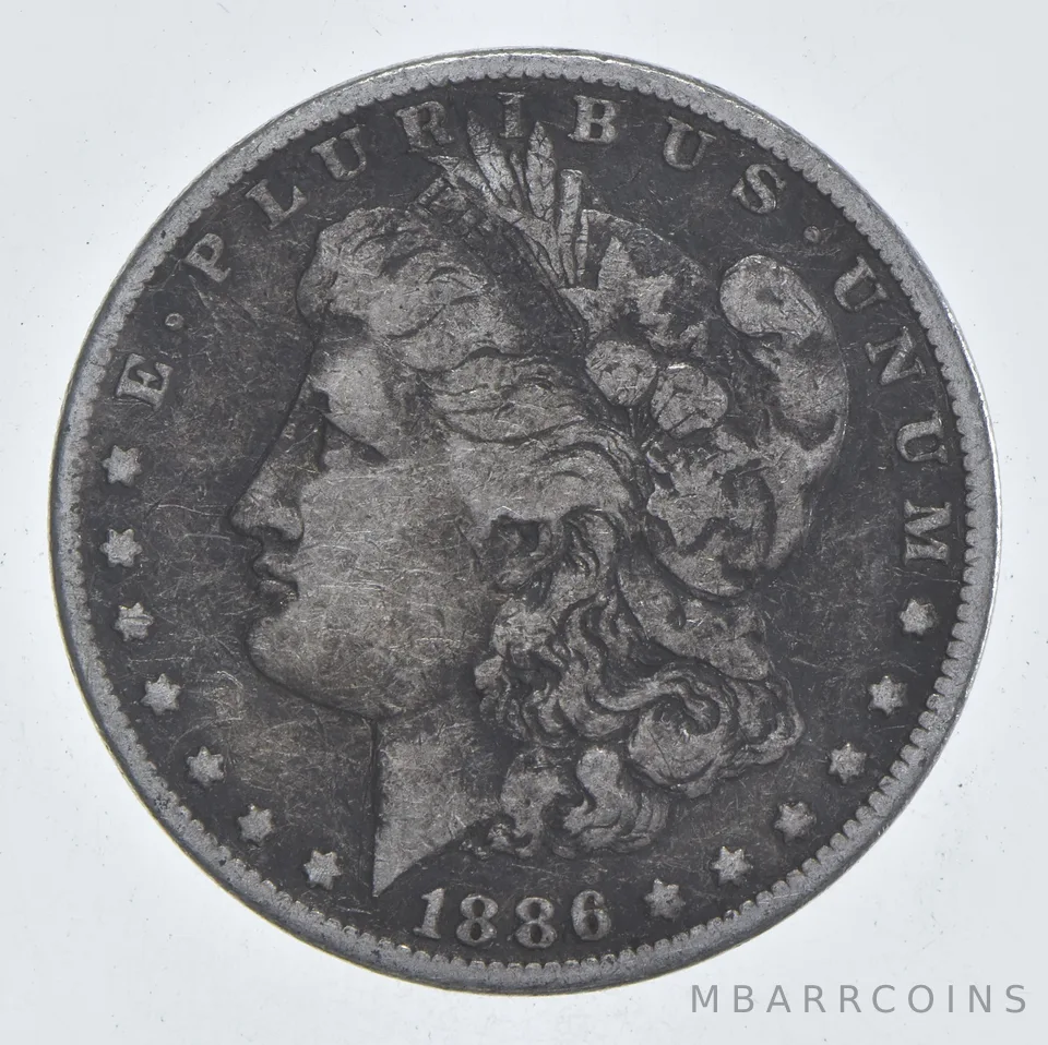 Early - 1886-O Morgan Silver Dollar - 90% US Coin *842