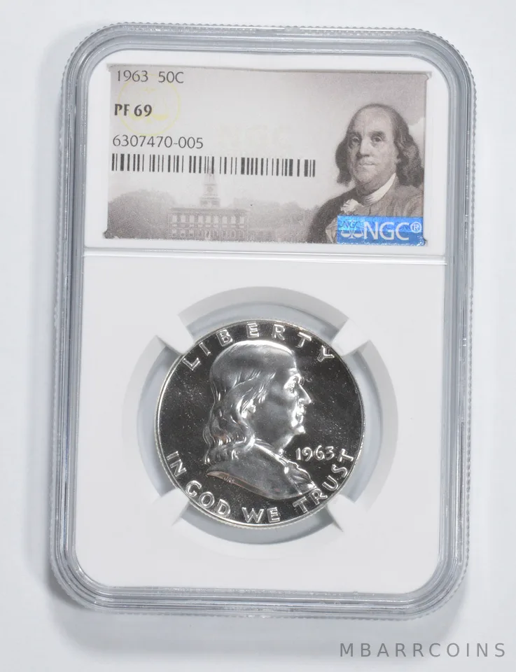 1963 Franklin Half Dollar PF69 NGC Special Label