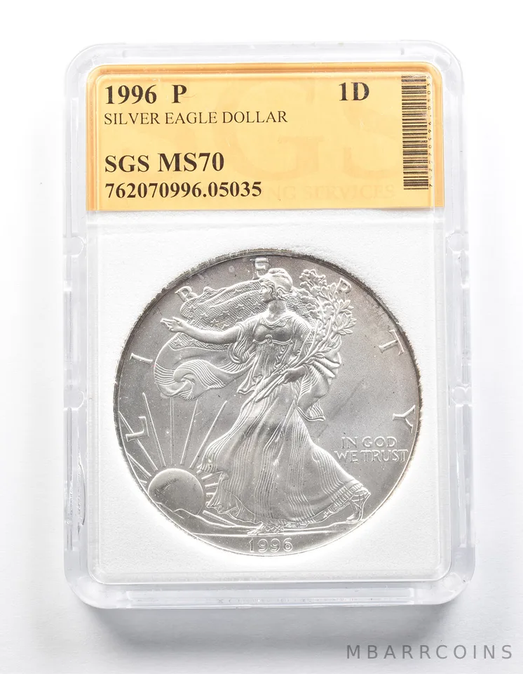 1996 American Silver Eagle *1243