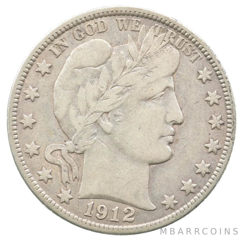 1912-D Barber Half Dollar a8890