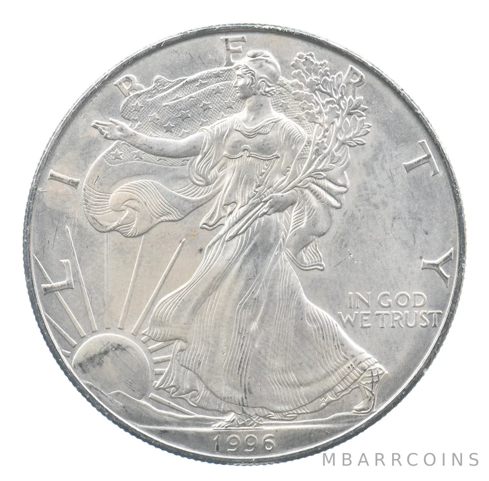 Rarest 1996 American Silver Eagle - Key Date - Rare LOW MINTAGE *717