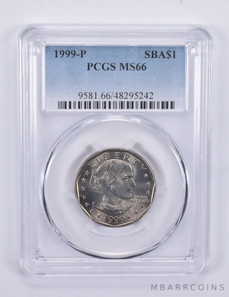 1999-P Susan B Anthony Dollar MS66 PCGS Blue Label