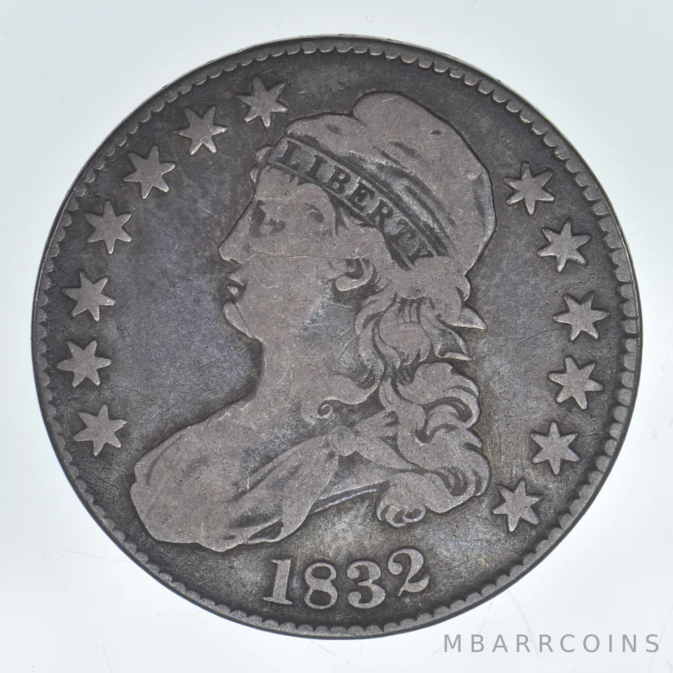 1832 Capped Bust Half Dollar Beautiful Tone *8044