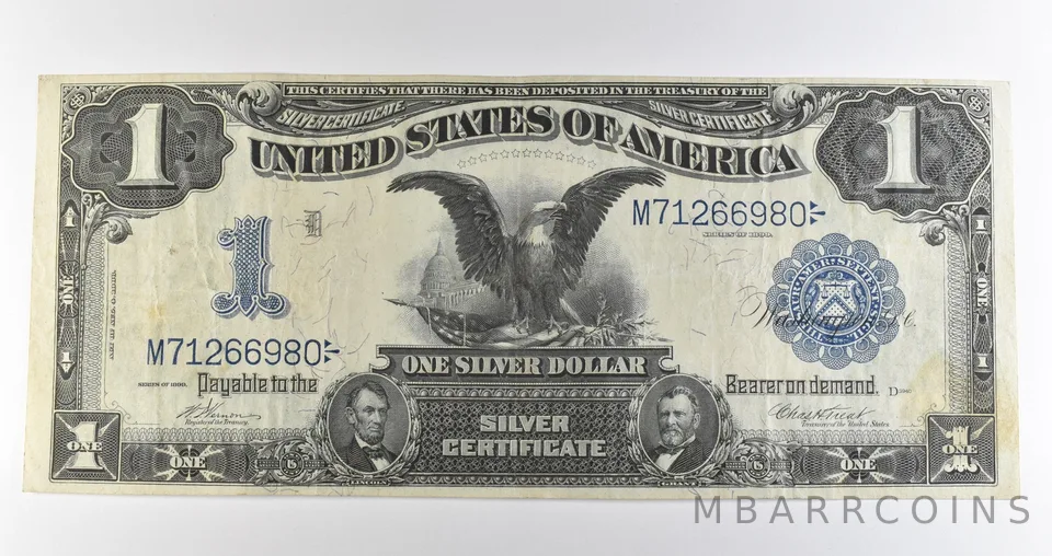 1899 $1 Silver Certificate Large Note Blue Seal *3603