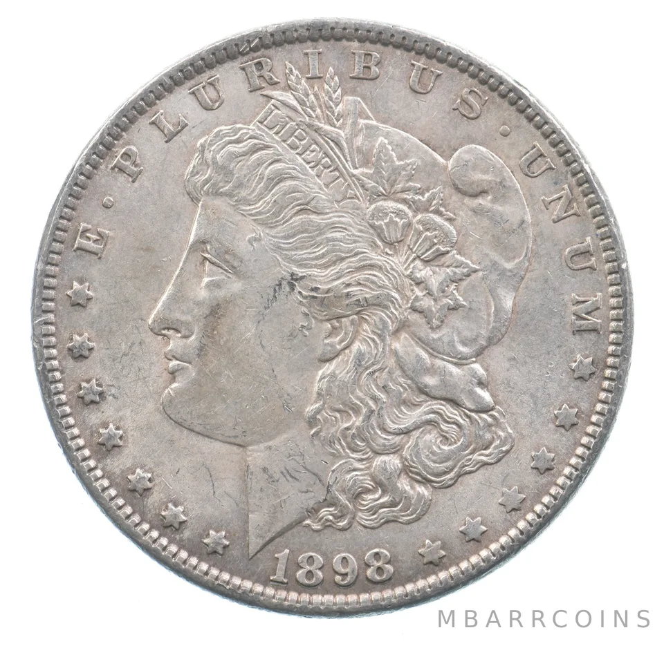 Better 1898 Morgan Silver Dollar - 90% US Coin - Nice Coin *369