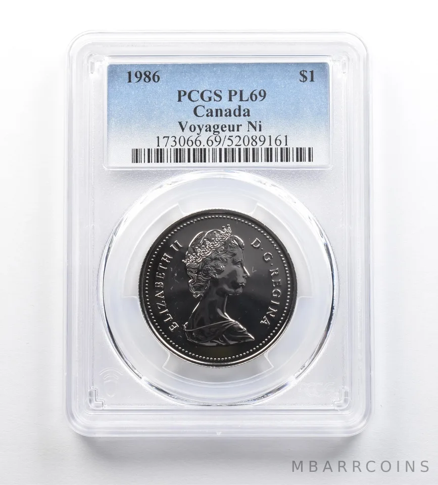 1986 Canada 1 Dollar Voyageur PL69 PCGS *9206