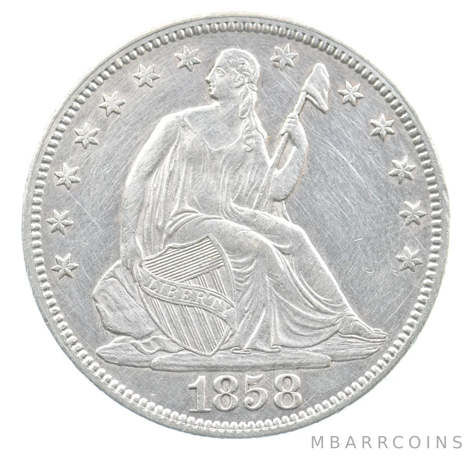 1858 Seated Liberty Half Dollar *3504