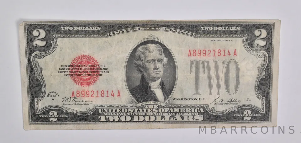 1928-A $2 United States Legal Tender Note Red Seal *5373