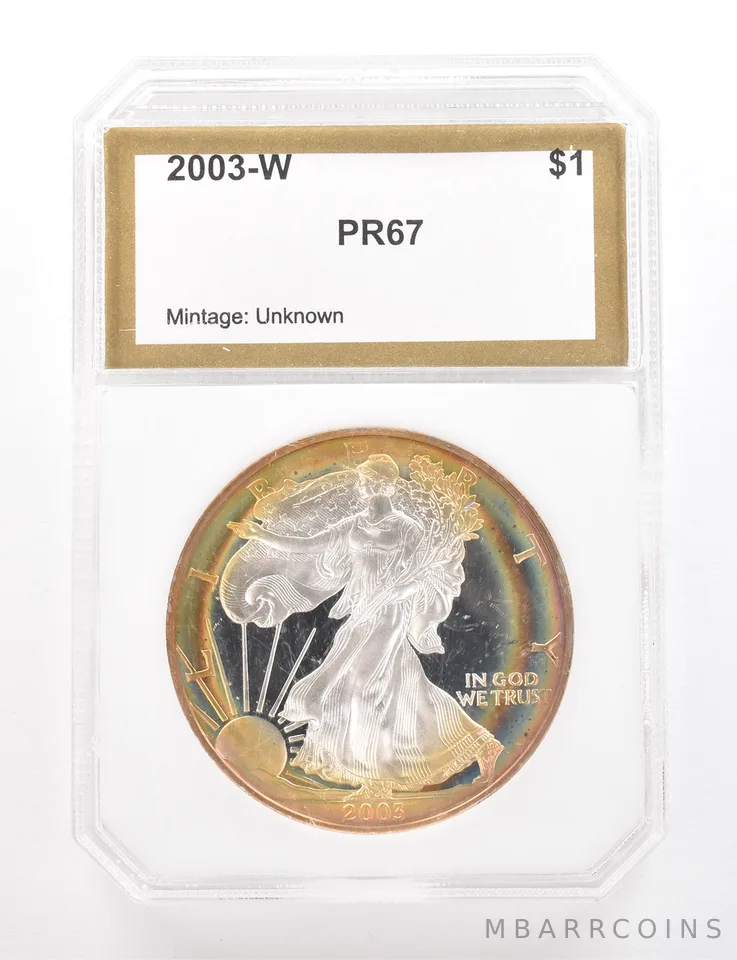 2003-W American Silver Eagle Proof Beautiful Tone *3357