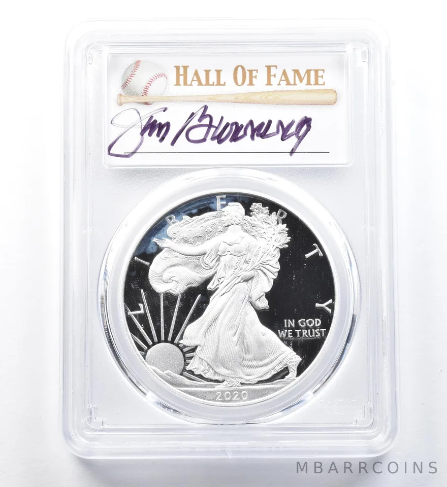 2020-W American Silver Eagle Bunning Congratulations FDOI PR70 DCAM PCGS a1253