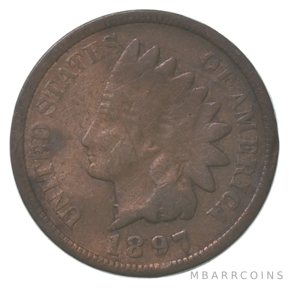 1897 Indian Head Cent Error *8624