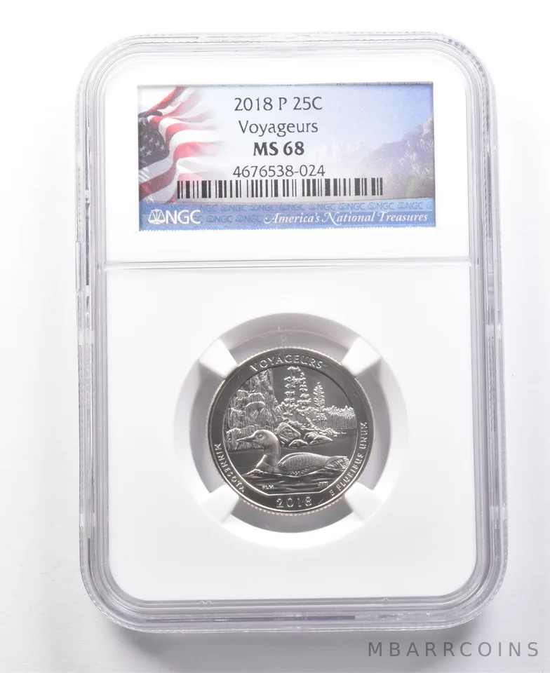 2018-P Washington Quarter Voyageurs MS68 NGC *7709