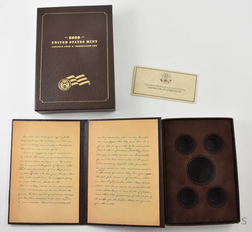 OGP 2009 Coin & Chronicles Set Abraham Lincoln BOX & COA - NO COINS