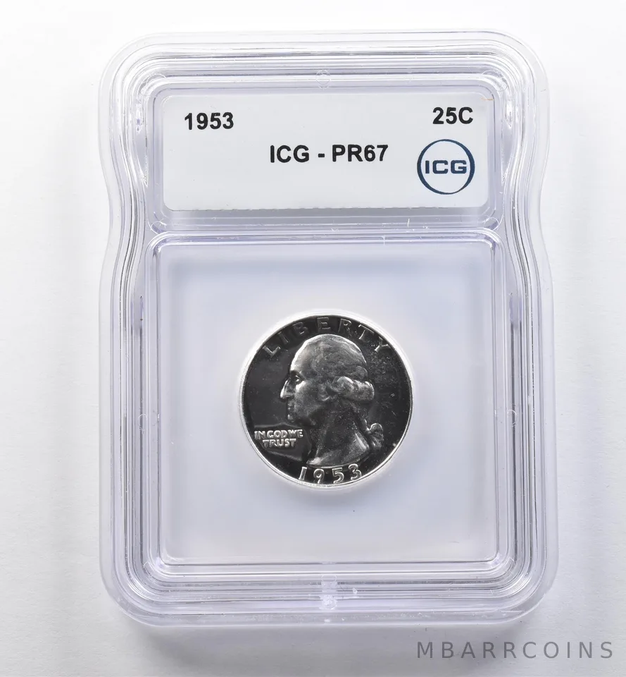 1953 Washington Quarter PR67 ICG *2306