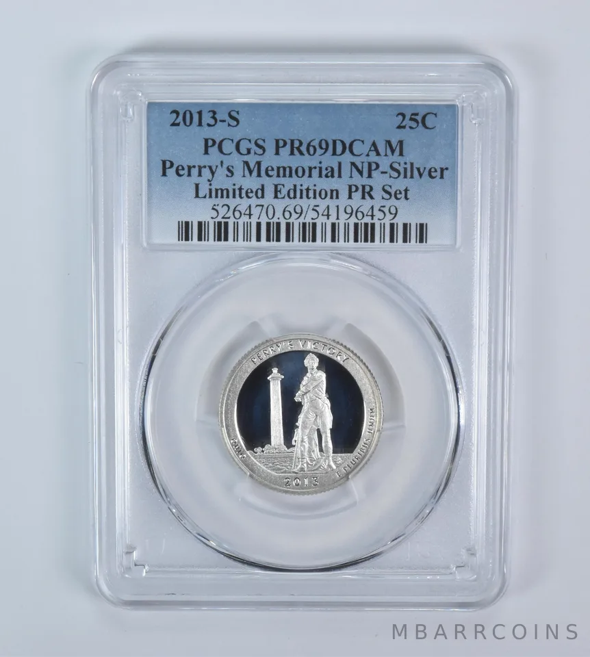 2013-S Washington Quarter ATB Perry's Memorial Silver LE PR69 DCAM PCGS