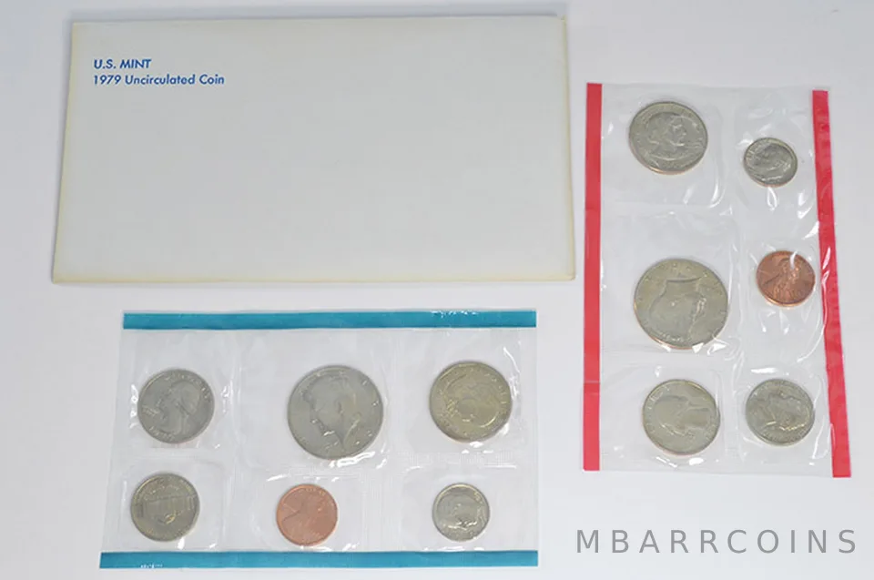 1979 Mint Set with Original Envelope & Flatpacks (12 coins)