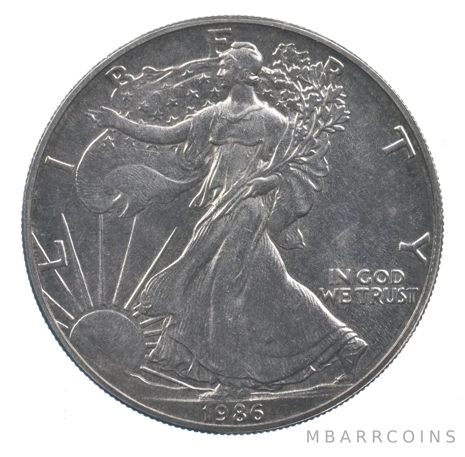 Better Date 1986 American Silver Eagle 1 Troy Oz .999 Fine Silver *764