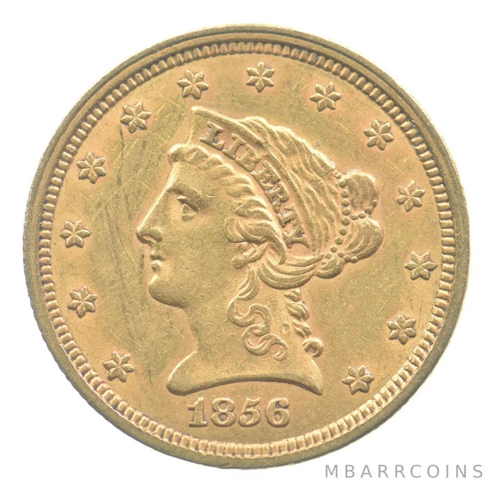 1856 $2.50 Liberty Head Gold Quarter Eagle *9674