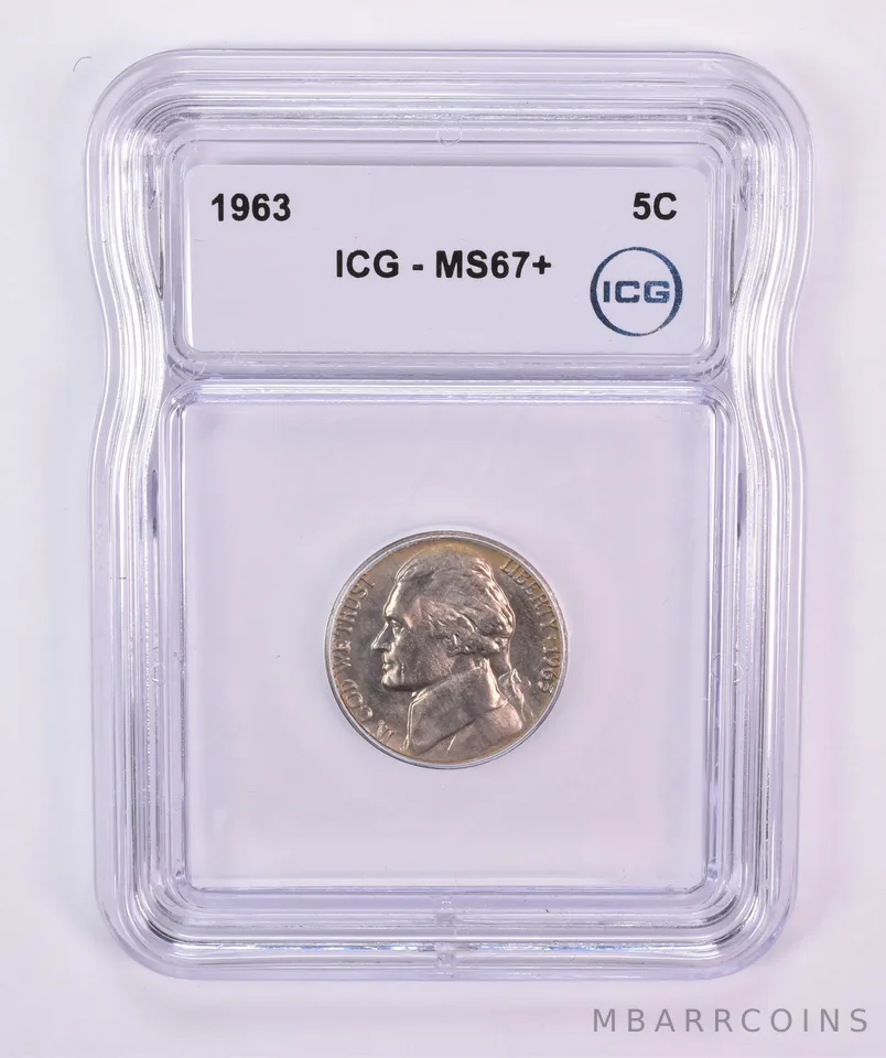 1963 Jefferson Nickel MS67+ ICG