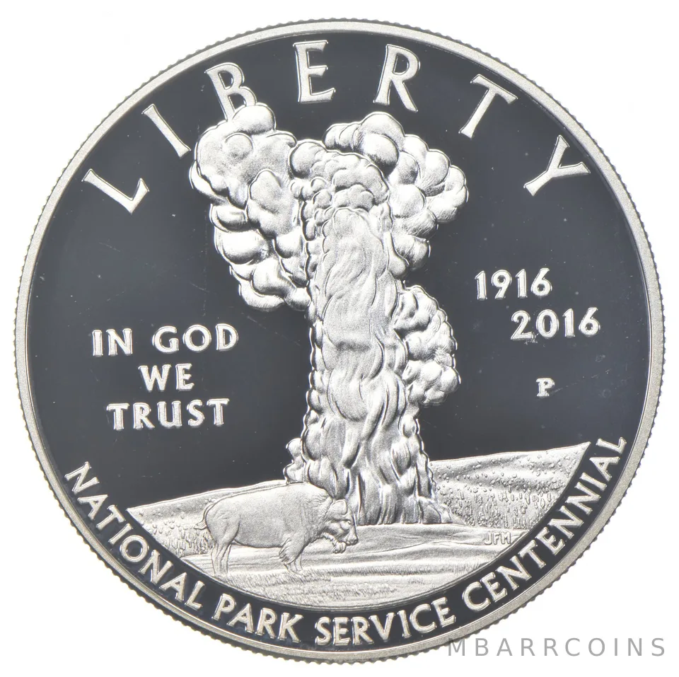2016-P Proof National Park Commemorative Silver Dollar $1