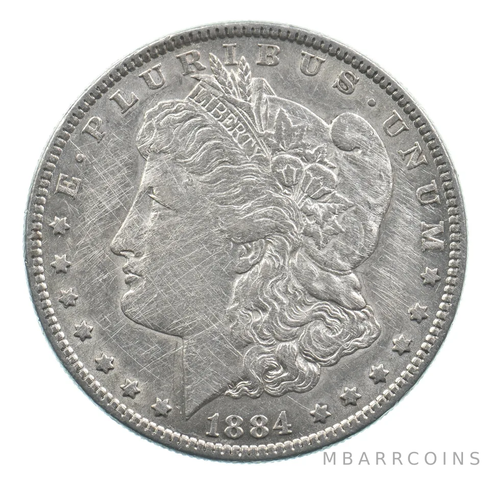 Early - 1884 Morgan Silver Dollar - 90% US Coin *465