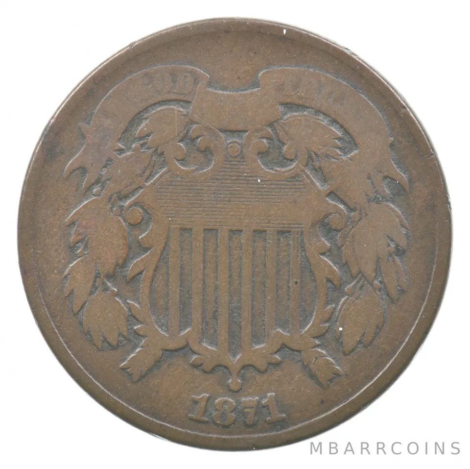 1871 Two Cent Piece *3739