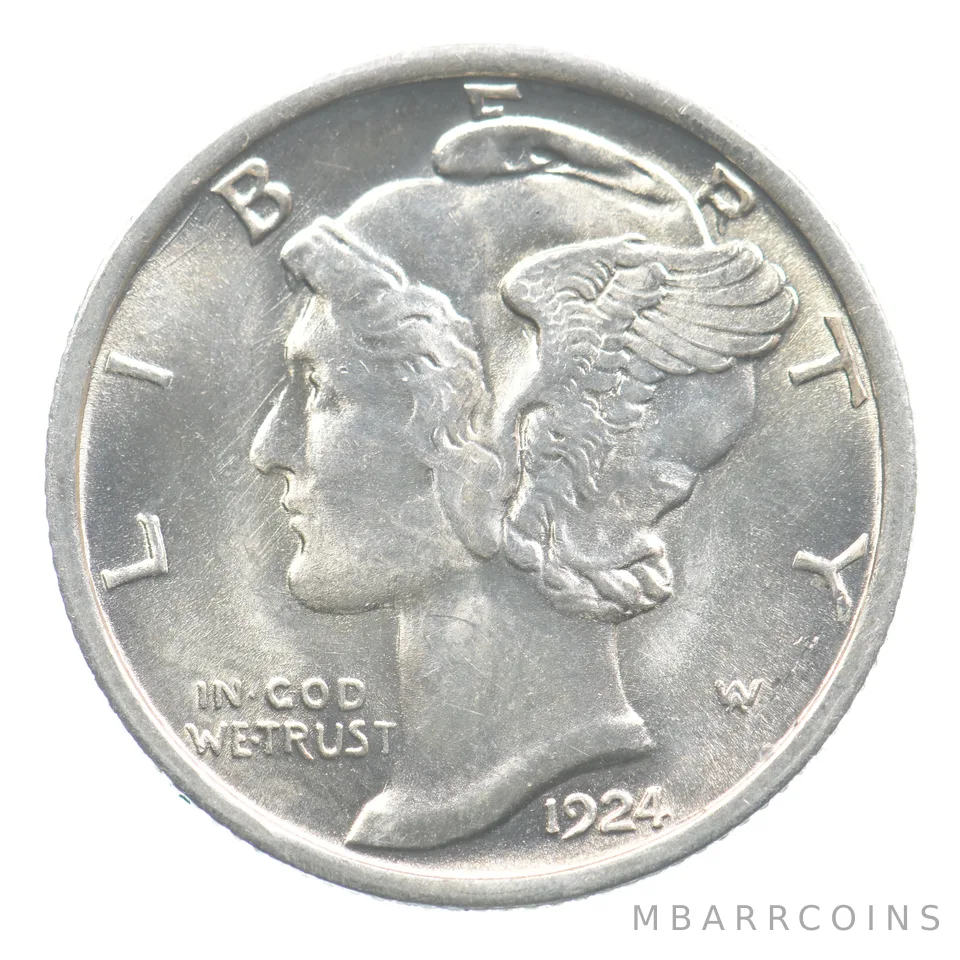 1924 Mercury Dime *0369