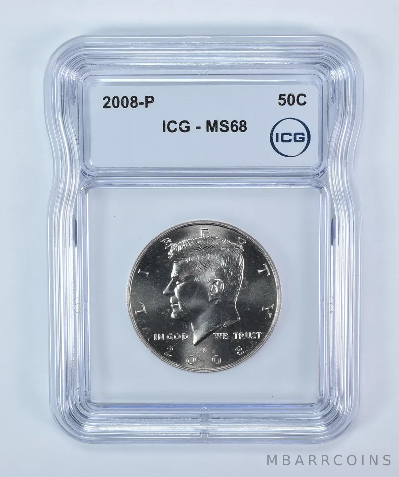 2008-P Kennedy Half Dollar MS68 ICG