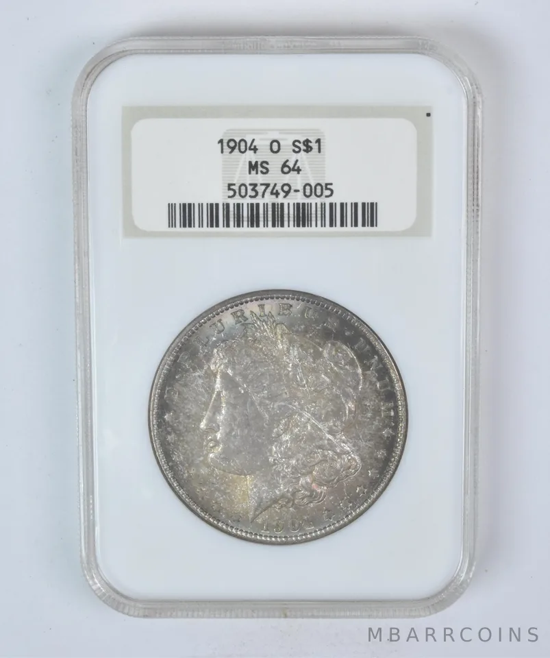 1904-O Morgan Silver Dollar MS64 NGC Beautiful Tone *5898