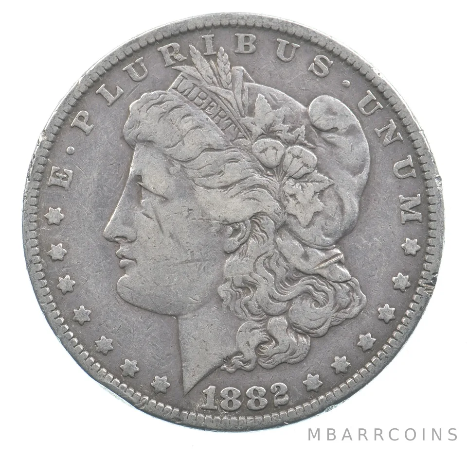 Early - 1882 Morgan Silver Dollar - 90% US Coin *972