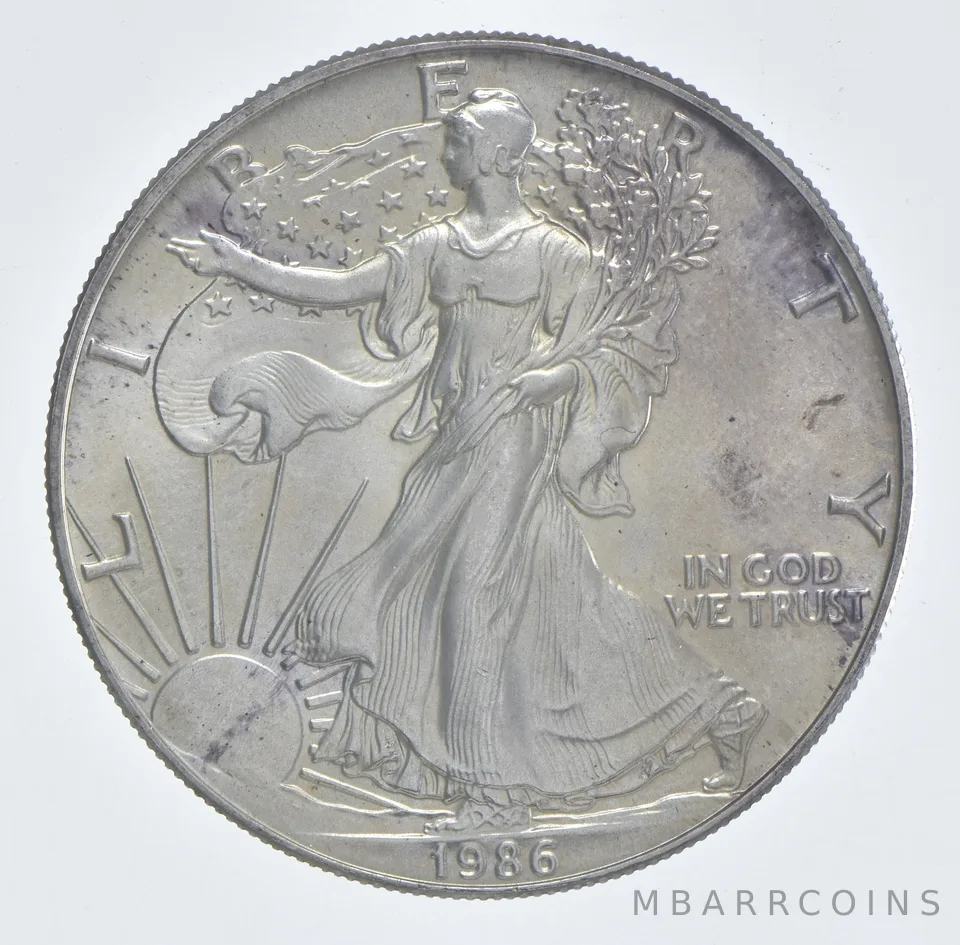 Better Date 1986 American Silver Eagle 1 Troy Oz .999 Fine Silver *989