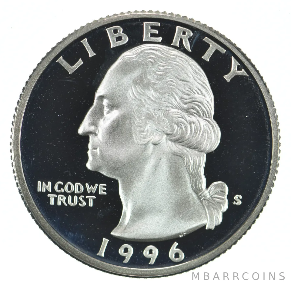 1996-S Washington Quarter 90% Silver Proof