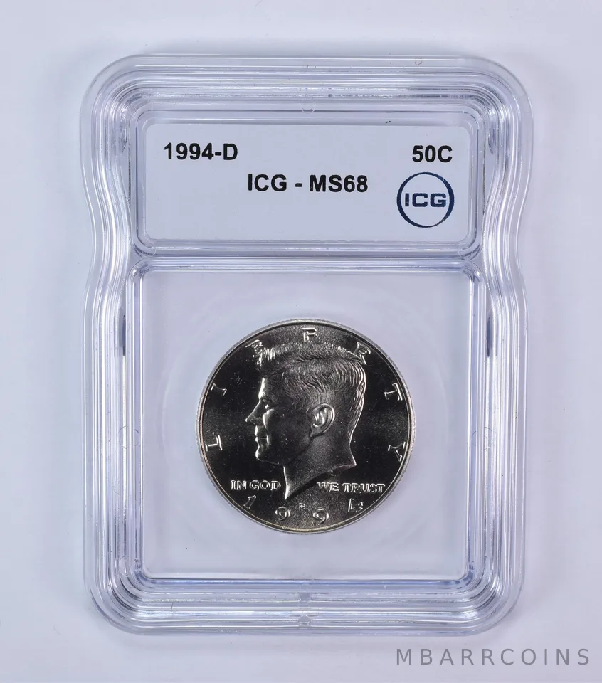 1994-D Kennedy Half Dollar MS68 ICG
