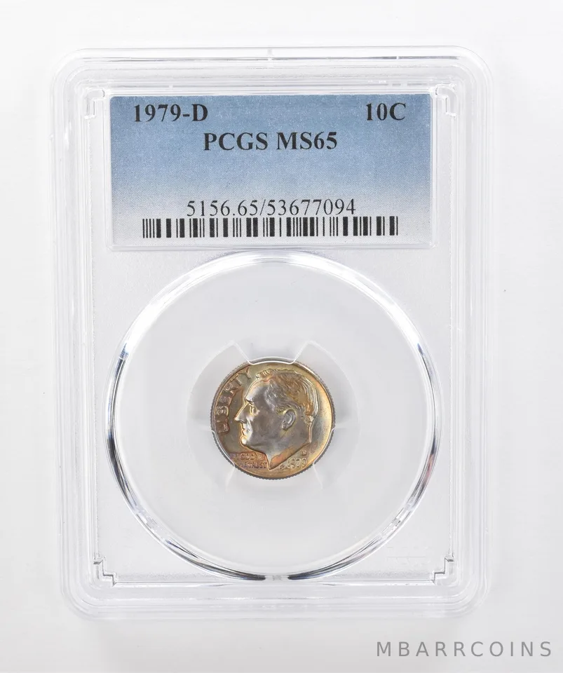 1979-D Roosevelt Dime MS65 PCGS Beautiful Tone a1303
