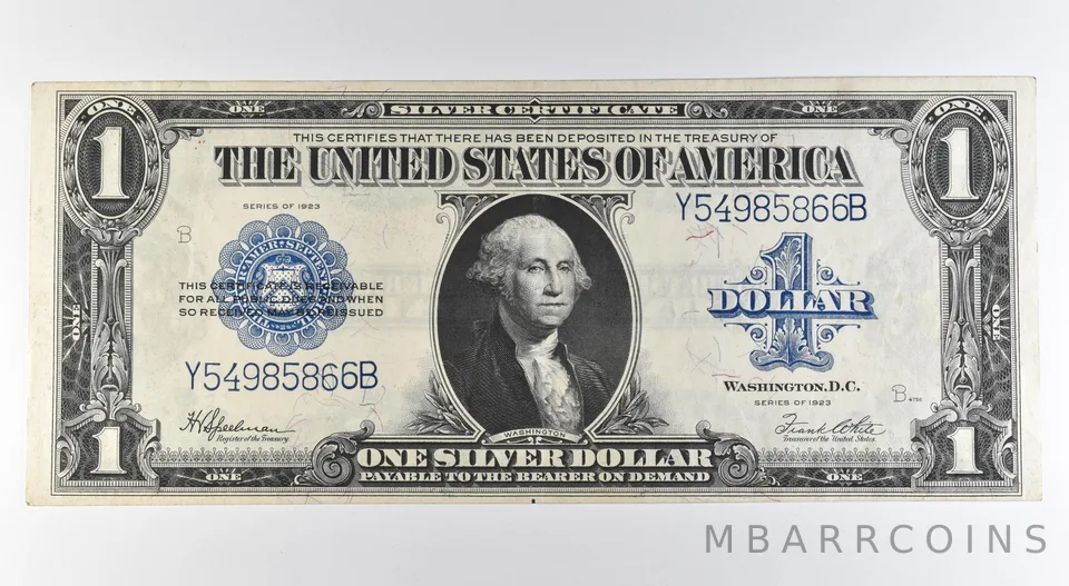 1923 $1 Silver Certificate Large Note Blue Seal Fr#237 *0541