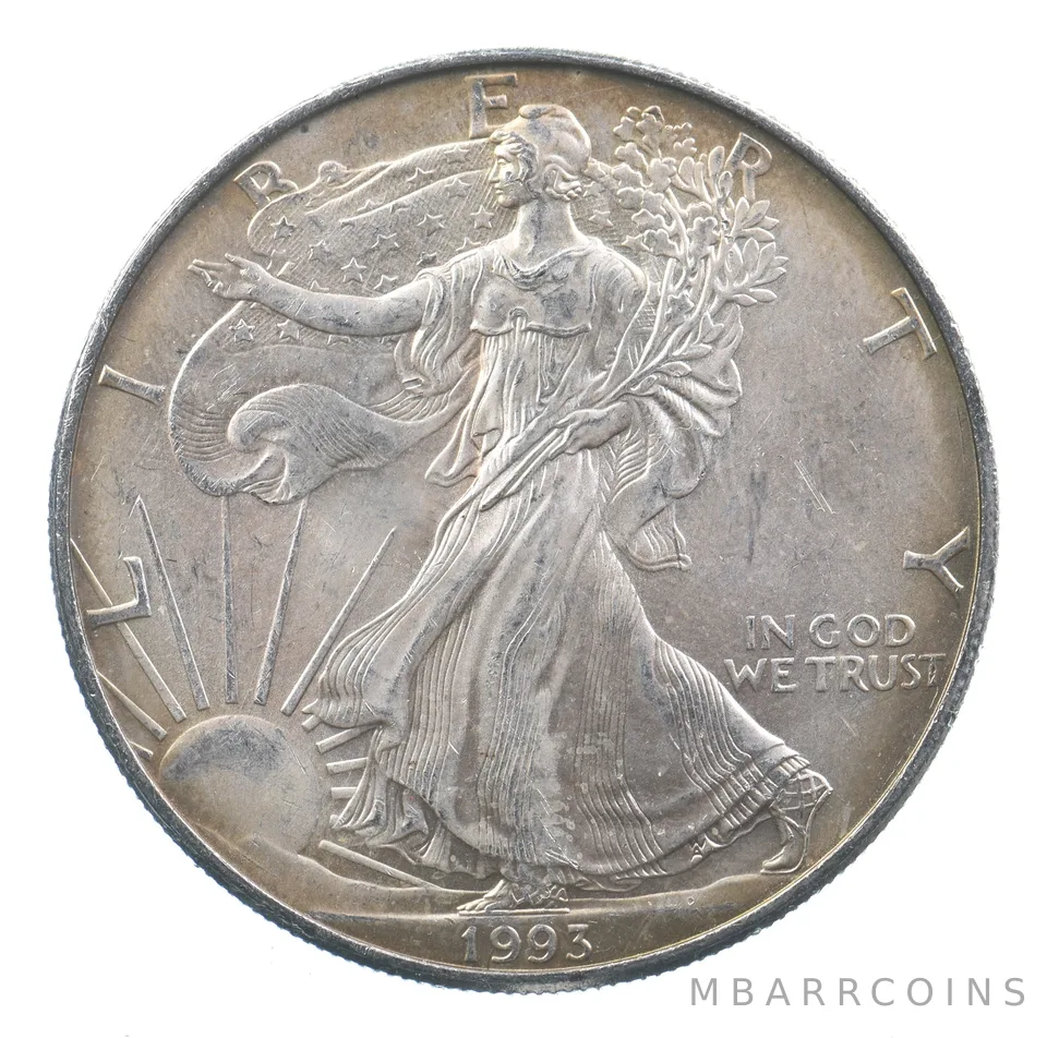 Better Date 1993 American Silver Eagle 1 Troy Oz .999 Fine Silver *635