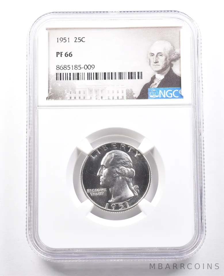 1951 Washington Quarter PF66 NGC Special Label