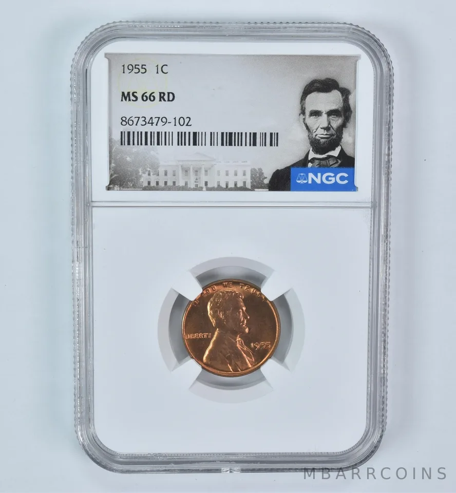 1955 Lincoln Wheat Cent MS66 RD NGC Special Label