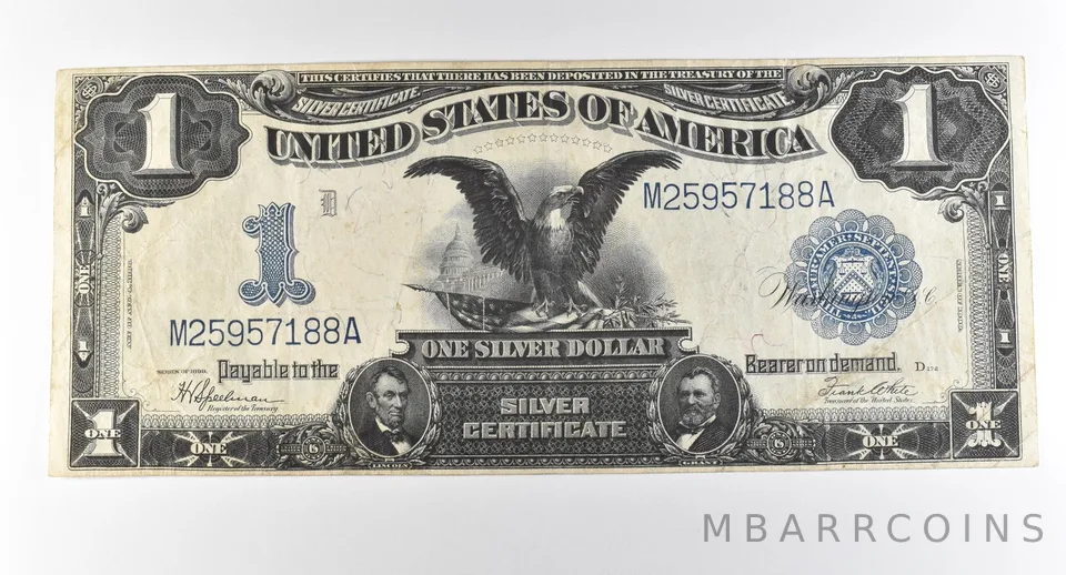 1899 $1 Silver Certificate Large Note Blue Seal *2872