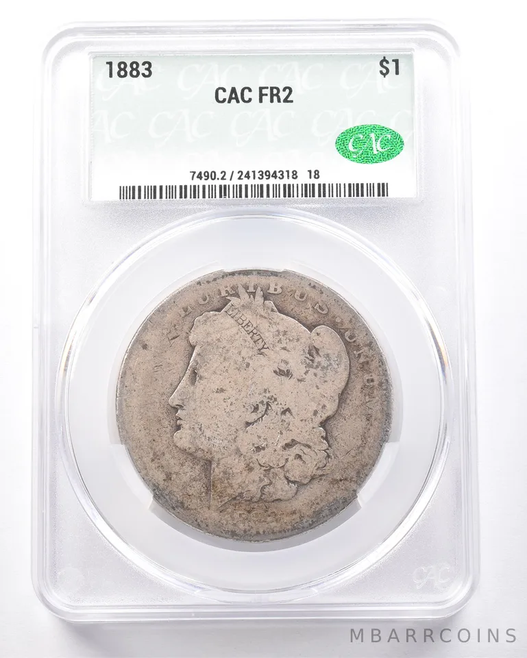 1883 Morgan Silver Dollar FR2 CAC Lowball *7274