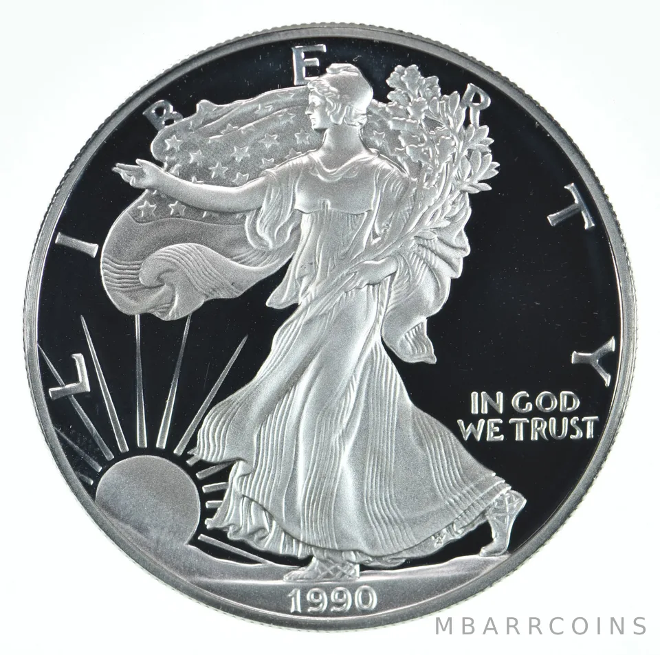 1990-S American Silver Eagle Proof Coin 1 Oz