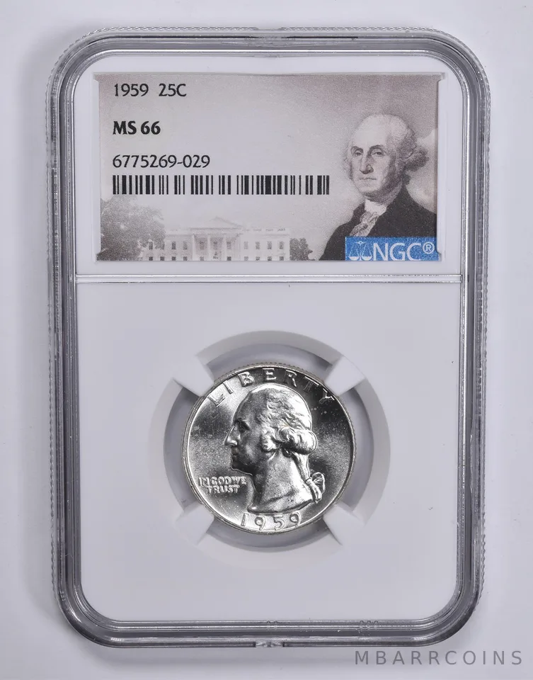 1959 Washington Quarter 25c Special Lbl MS66 NGC