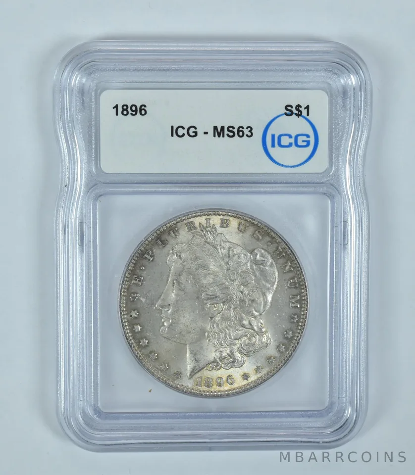 1896 Morgan Silver Dollar MS63 ICG
