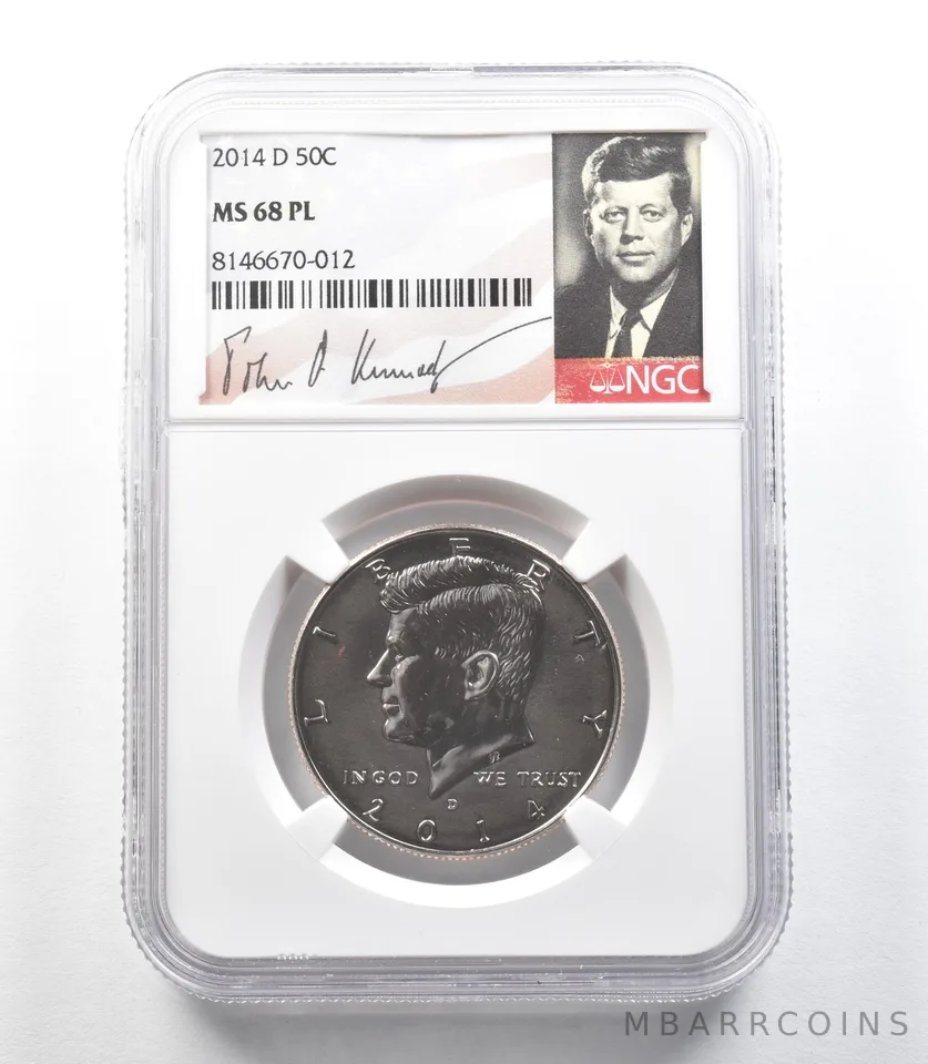 2014-D Kennedy Half Dollar MS68 PL NGC a0156
