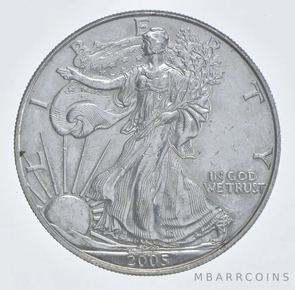 Better Date 2005 American Silver Eagle 1 Troy Oz .999 Fine Silver *580