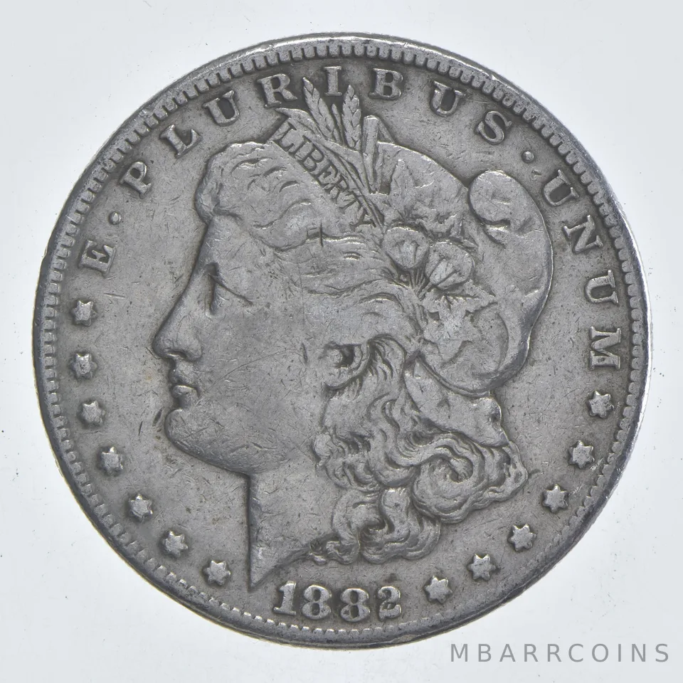 Early - 1882-S Morgan Silver Dollar - 90% US Coin *801