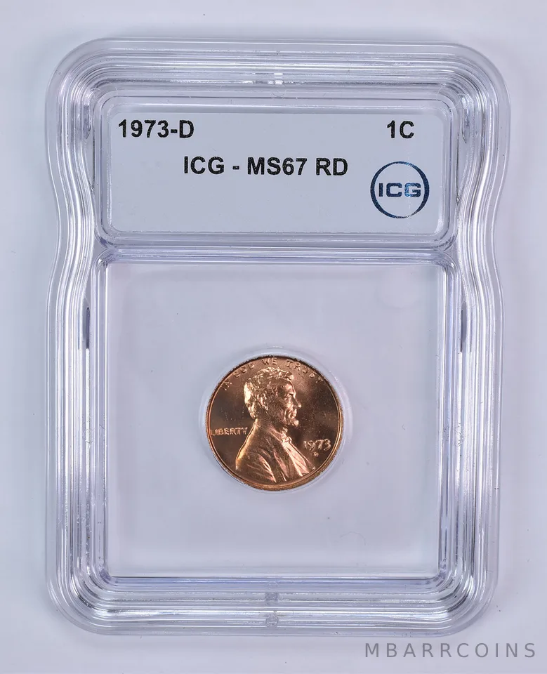 1973-D Lincoln Memorial Cent MS67 RD ICG