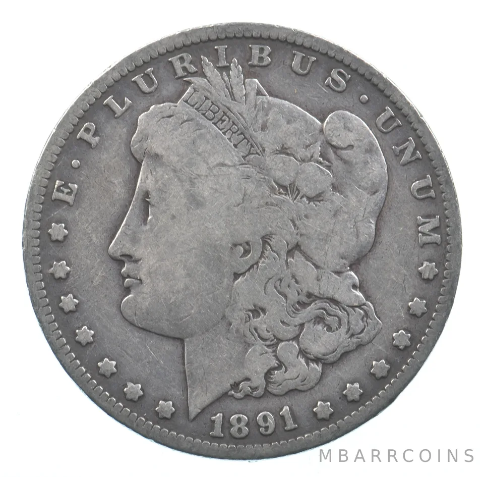Early - 1891-O Morgan Silver Dollar - 90% US Coin *859