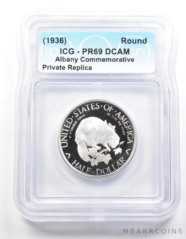 1936 Albany Half Dollar PR69 ICG Museum Gallery Strike a1269